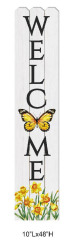 Sunny Butterfly Porch Sign