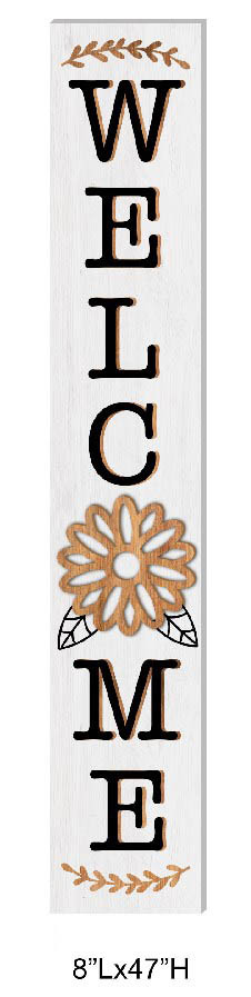 Floral Cutout Porch Sign