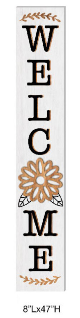 Floral Cutout Porch Sign