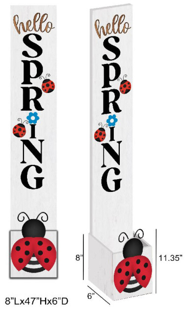 Ladybug Storage Porch Sign