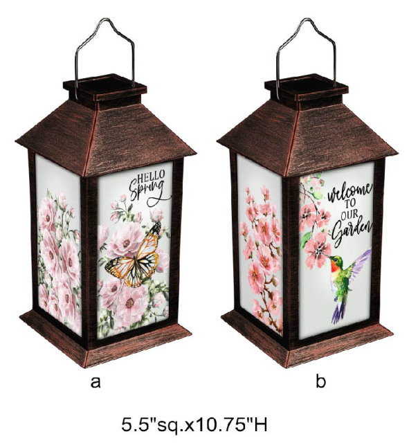 Floral Outdoor Lantern