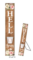 Freestanding Floral Porch Sign