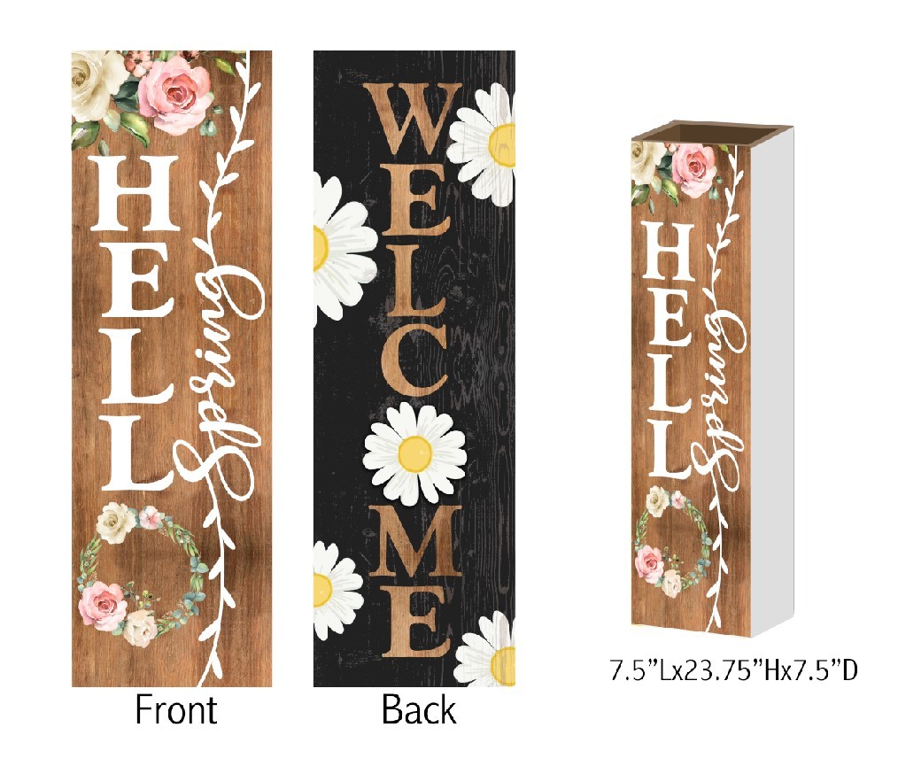 Dual-Scene Reversible Porch Sign