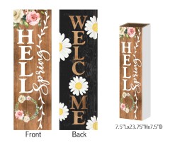 Dual-Scene Reversible Porch Sign