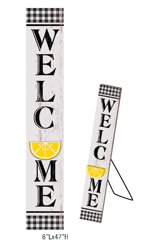 Lemon Fold & Stand Porch Sign