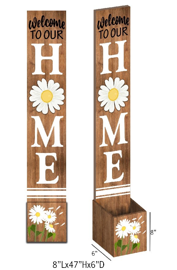Daisy Storage Porch Sign