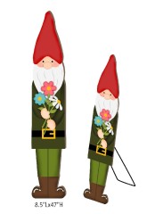Free-standing Gnome Porch Sign