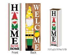 Gnome Fruit Dual-Side Porch Sign