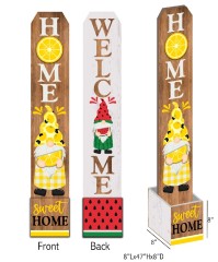 Gnome Fruit Dual-Storage Porch Sign