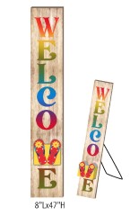 Colorful Freestanding Porch Sign