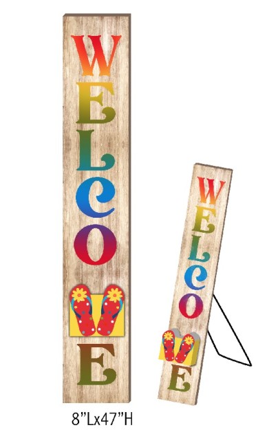 Colorful Freestanding Porch Sign