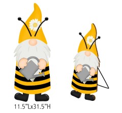 Bee Gnome Stand Porch Sign