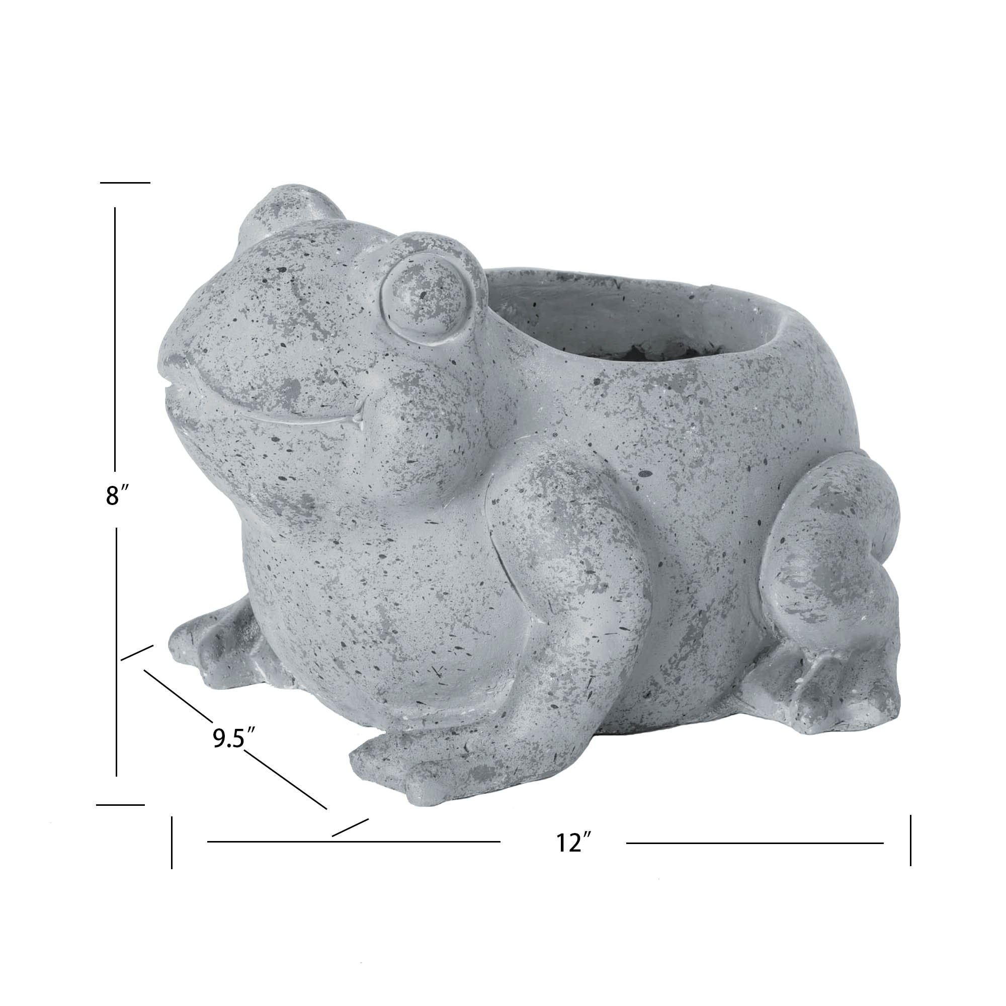 Uncolored Frog Statue