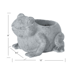 Uncolored Frog Statue