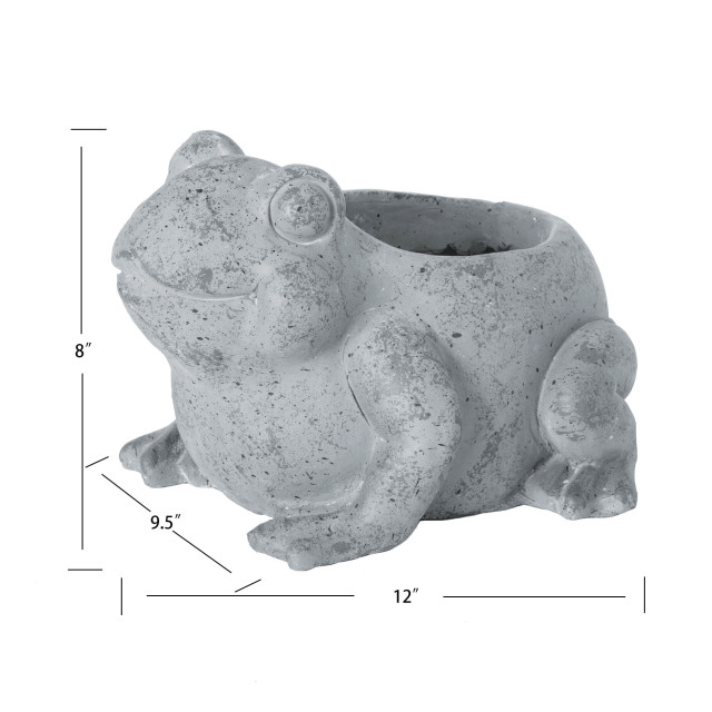 Uncolored Frog Statue