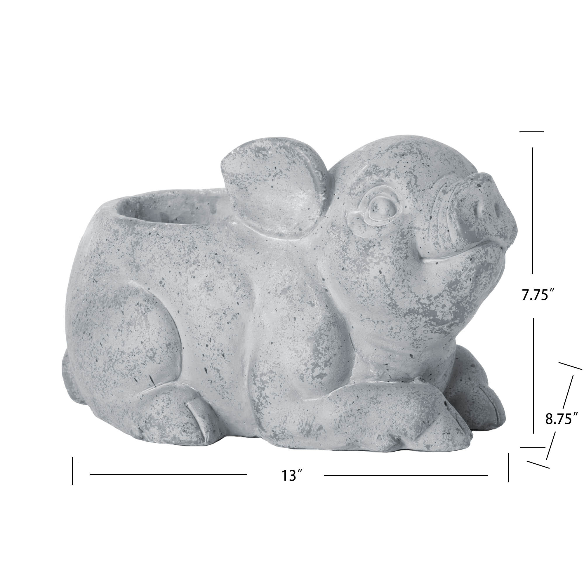 Uncolored Pig Statue