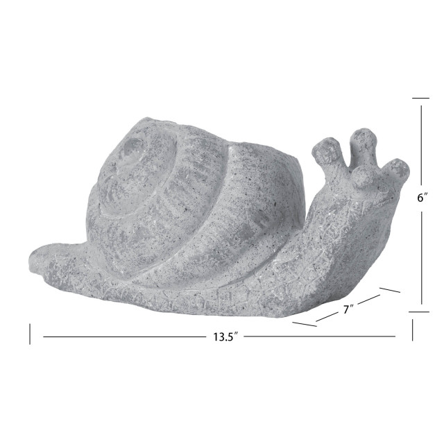 Uncolored Snail Statue