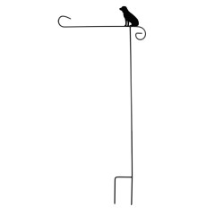 Dog Shaped Garden Flag Pole - Decorative Outdoor Dog Flag Holder