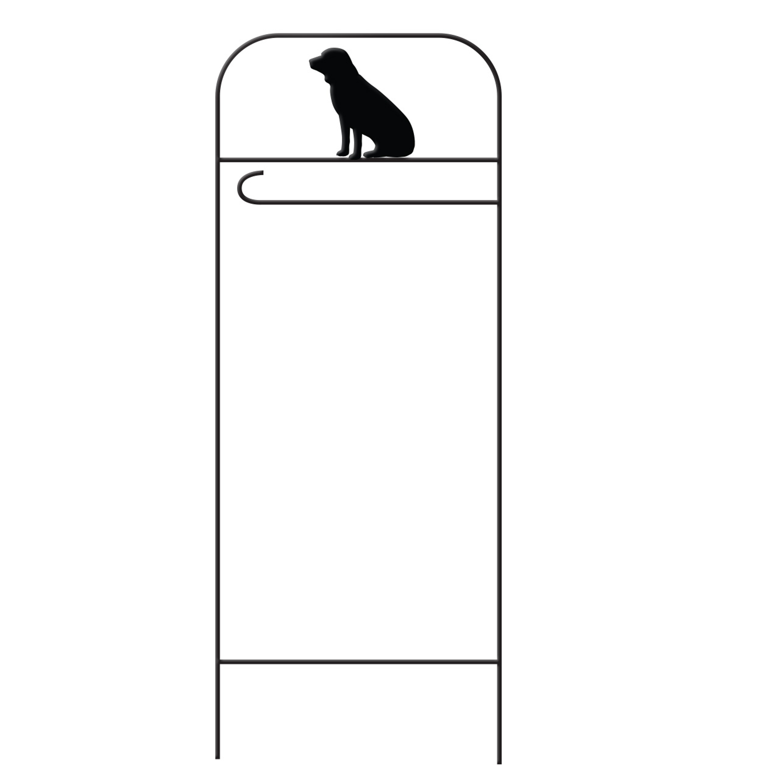 Dog Shaped Flag Pole - Decorative Outdoor Dog Garden Flag Holder