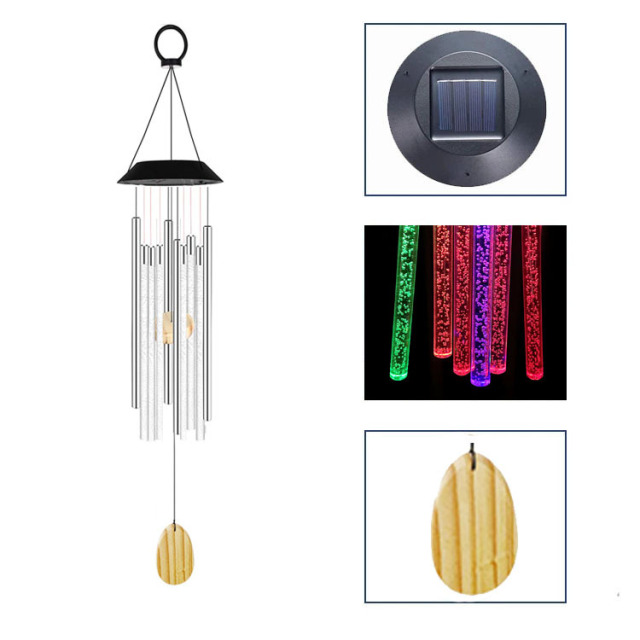 Tri Blossomy – Solar Chime – Solar Garden Decor Outdoor Wind Chimes