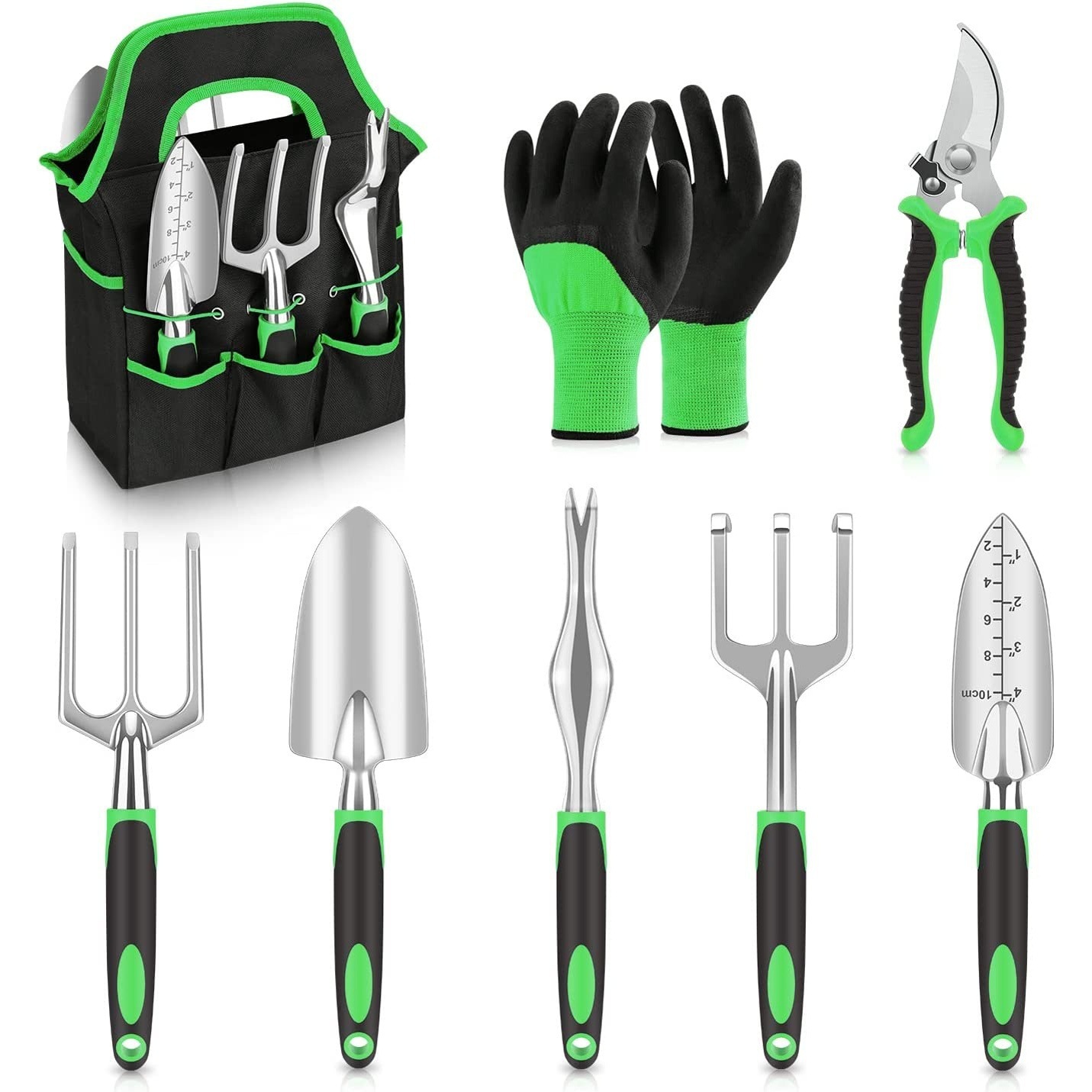Green Planter Accessories Set