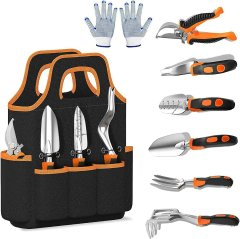 Orange Planter Accessories Set