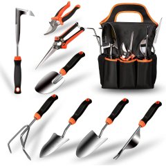 Orange Planter Accessories Set