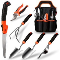 Orange Planter Accessories Set