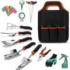 Orange Planter Accessories Set