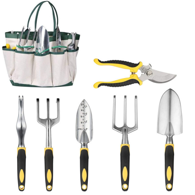 Yellow Planter Accessories Set