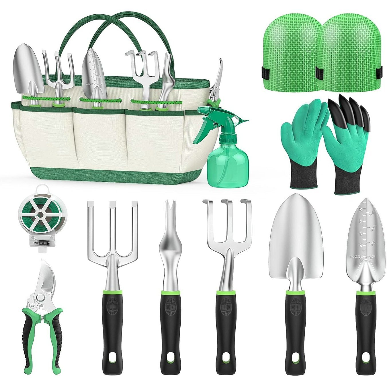 Green Planter Accessories Set
