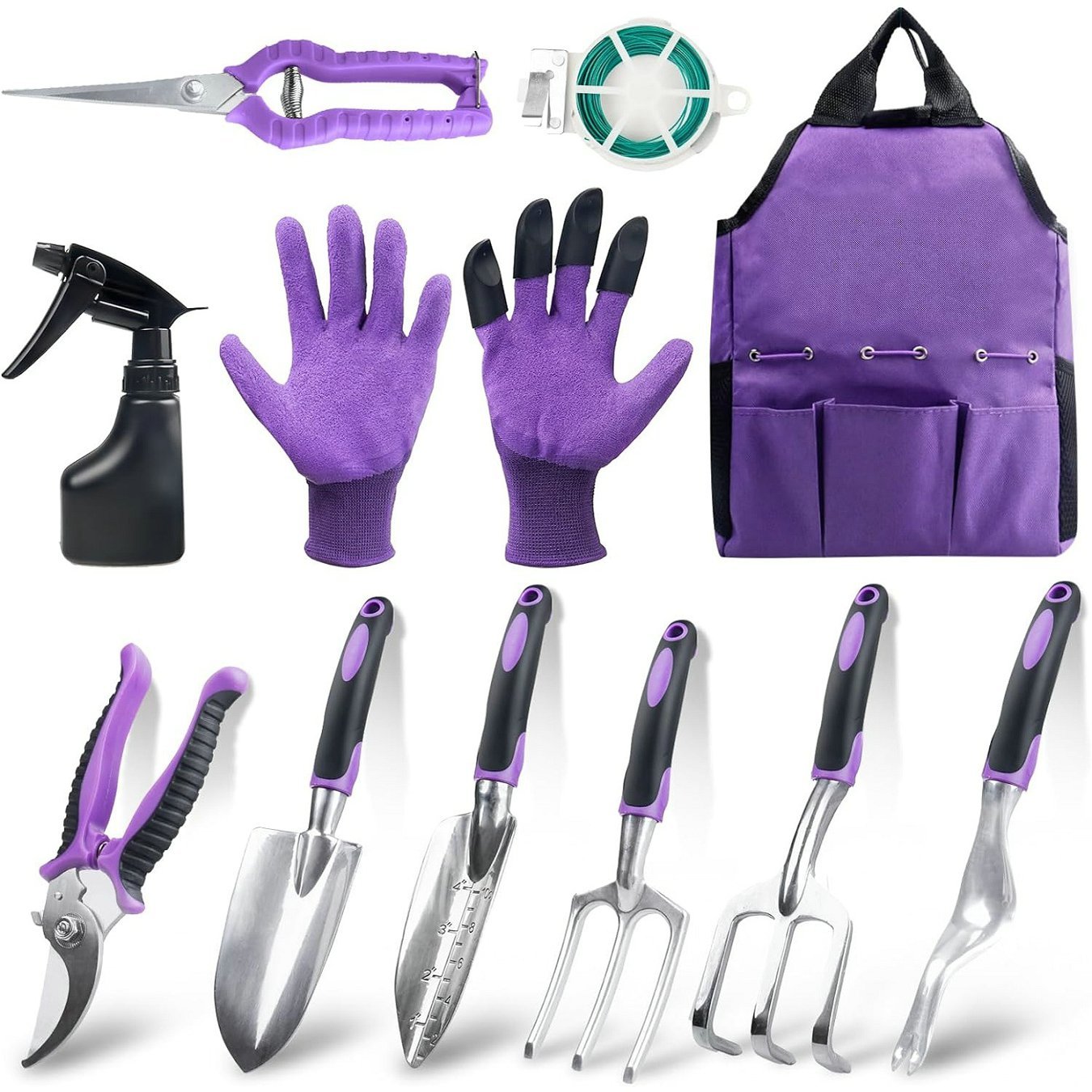Purple Planter Accessories Set