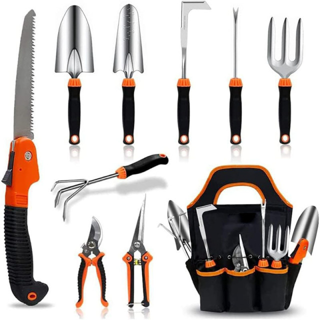 Orange Planter Accessories Set