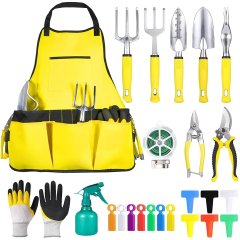 Yellow Planter Accessories Set