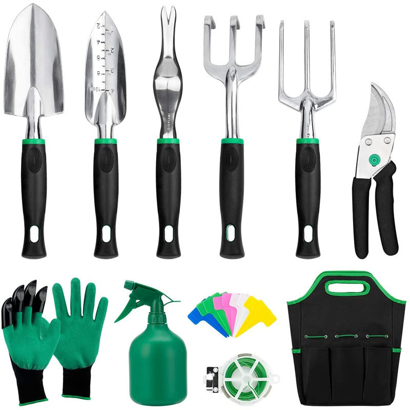 Green Planter Accessories Set - Garden Plant Care Tools Kit