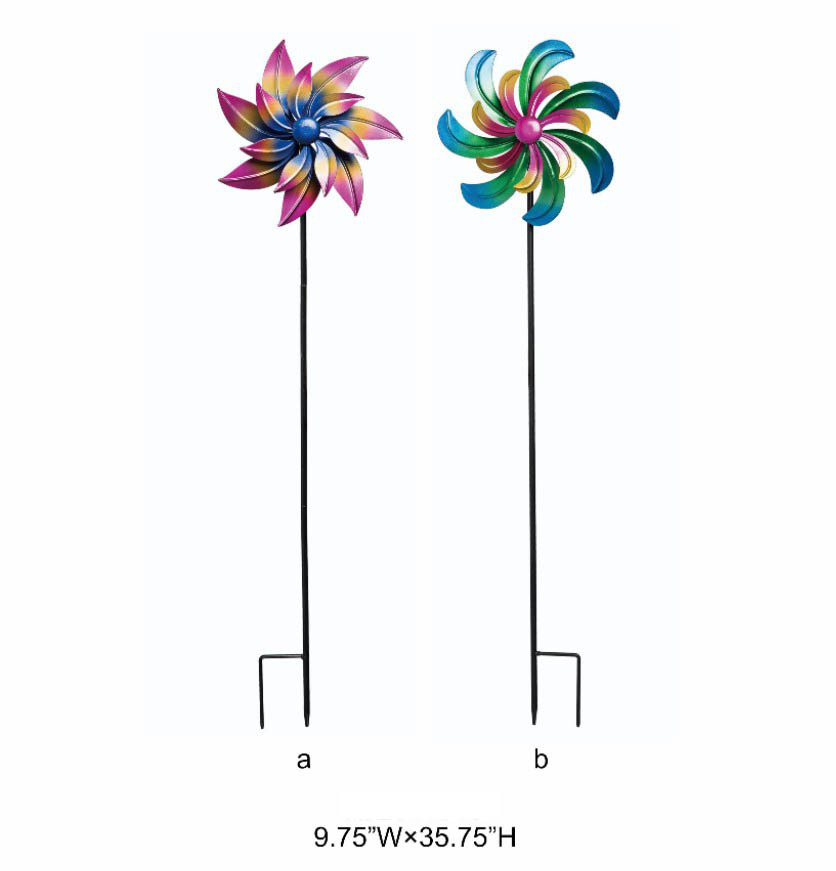 Kinetic Colorful Metal Spinner - Outdoor Decorative Garden Wind Spinner