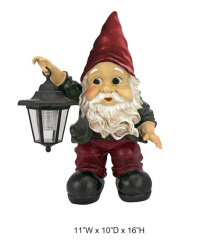 Gnome With Light Statue