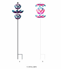 Stylish Metal Outdoor Wind Spinner - Modern Decorative Kinetic Garden Spinner Wholesale