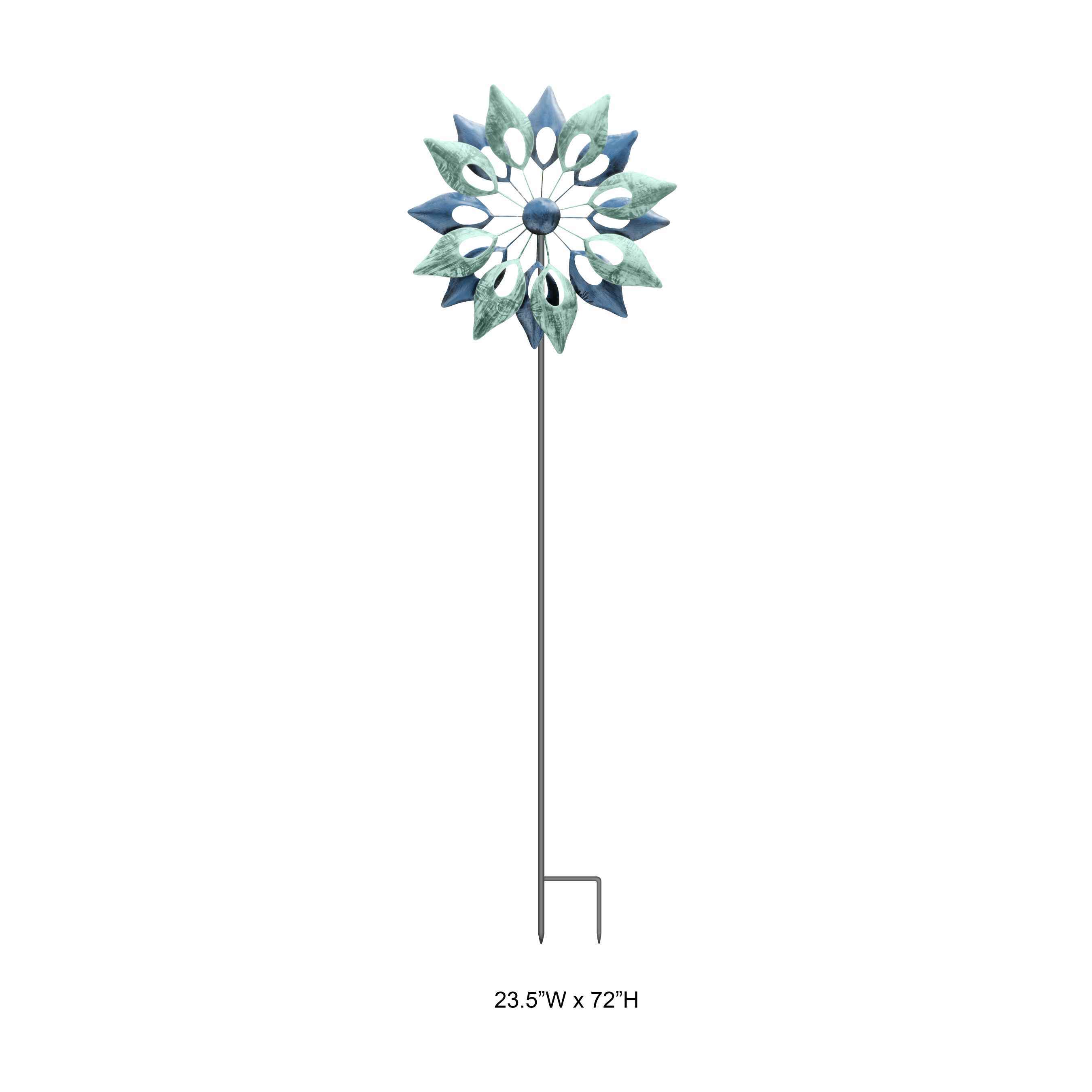 Lunar Vortex Metal Spinner - Decorative Kinetic Celestial Garden Wind Spinner Wholesale