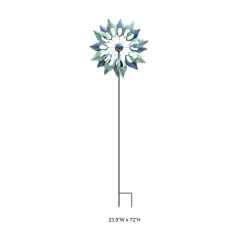 Lunar Vortex Metal Spinner - Decorative Kinetic Celestial Garden Wind Spinner Wholesale