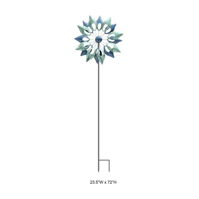 Lunar Vortex Metal Spinner - Decorative Kinetic Celestial Garden Wind Spinner Wholesale