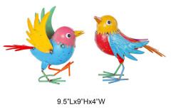 Colorful Bird Statue with Light