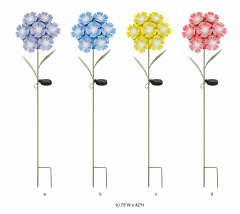 Tri Blossomy Multi-Color Flower Solar Garden Stake Light – Decorative Outdoor Solar Stake
