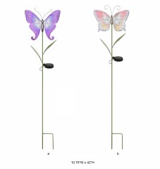 Tri Blossomy Solar Butterfly Garden Stake – Solar Butterfly Stakes for Outdoor Décor & Wholesale Custom Solutions