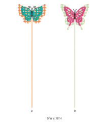 Butterfly Cutout Planter Picks