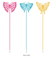 Multi-color Butterfly Cutout Planter Picks