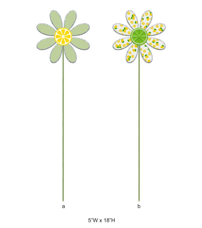Sunflower Cutout Planter Picks