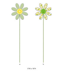Sunflower Cutout Planter Picks