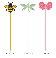 Bee/Dragonfly/Butterfly Planter Picks