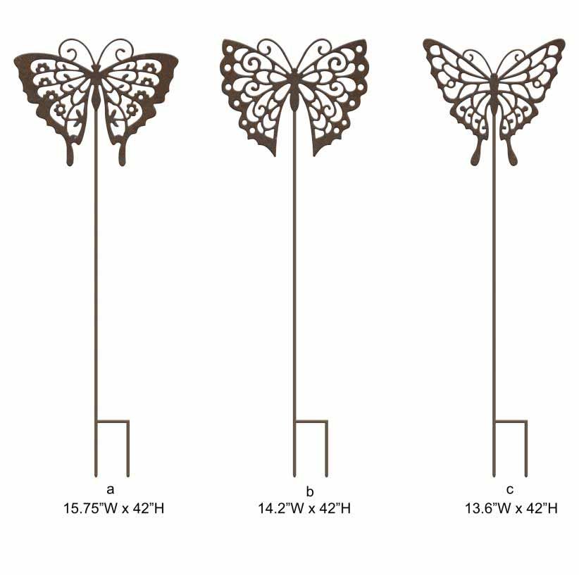 Butterfly Cutout Garden Stake